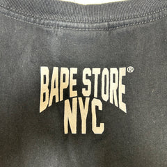 Bape Black Ape Head Apple Tee Size L