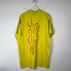 Balenciaga Yellow Darkwave Logo T-Shirt Size 1