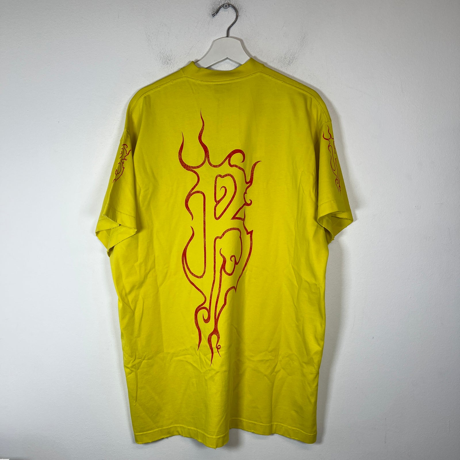 Balenciaga Yellow Darkwave Logo T-Shirt Size 1