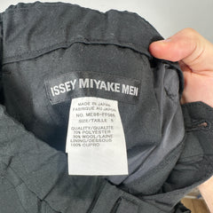 Issey Miyake Men Black Adjustable Slack Pants Size 36