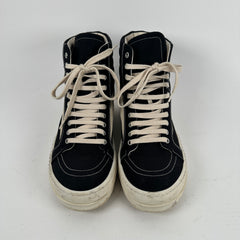 Rick Owens DrkShdw Black Vintage High-Top Sneakers Size 8