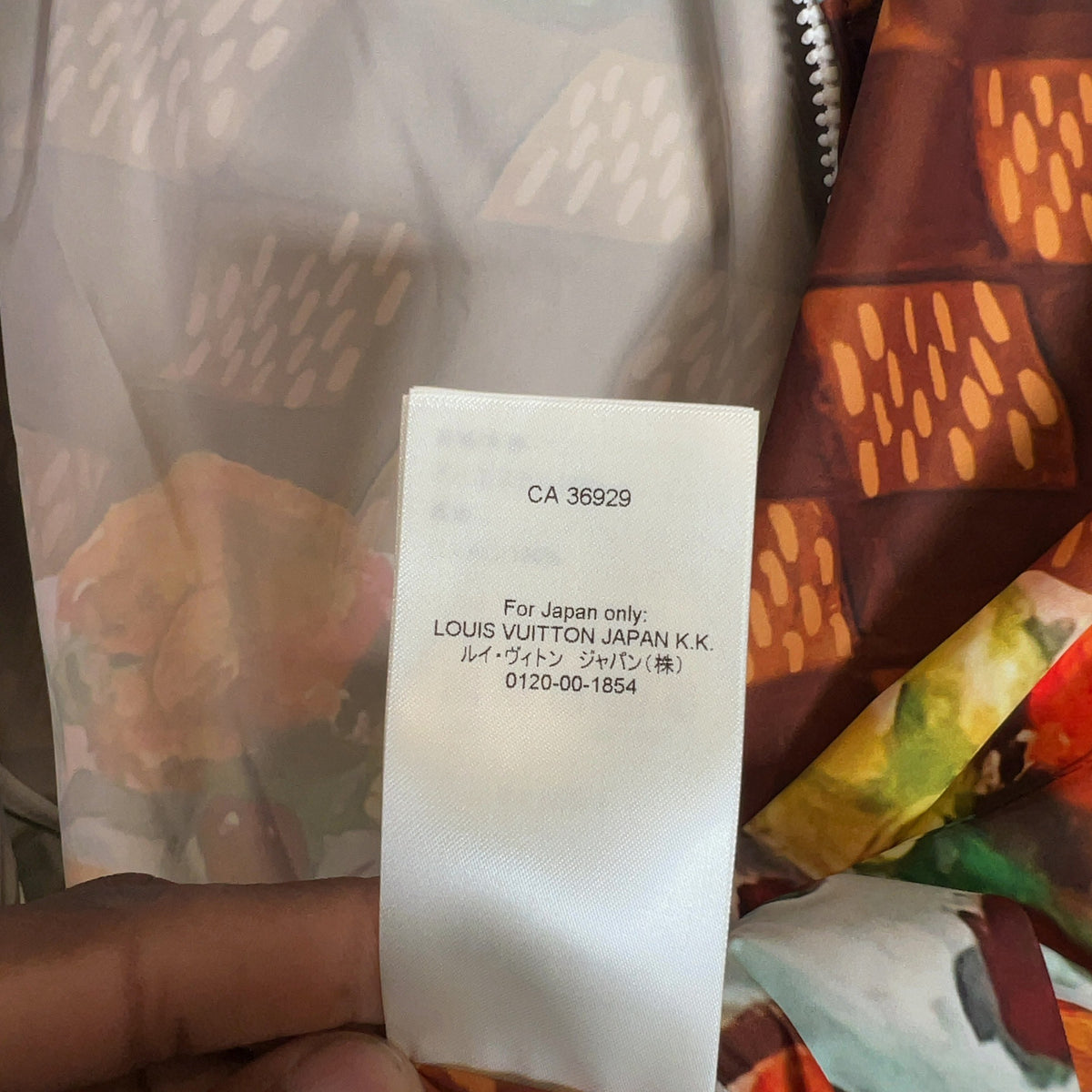 Louis Vuitton Oil Painting Checkerboard Windbreaker
