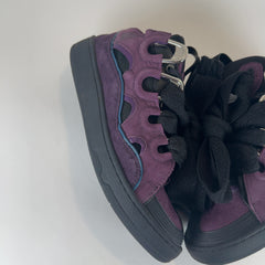 Lanvin 'Curb' Suede Low-Top Sneakers