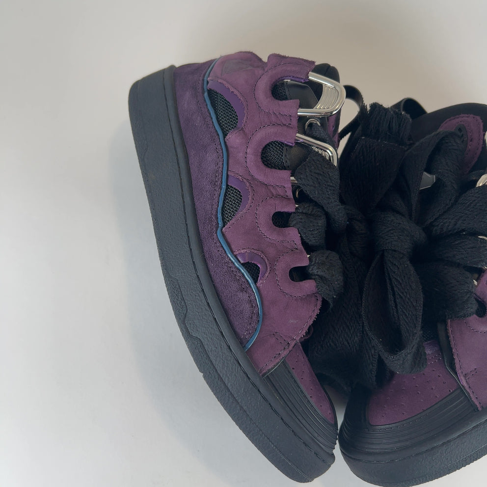 Lanvin 'Curb' Suede Low-Top Sneakers