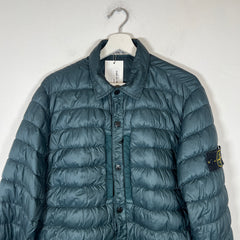 Stone Island Blue Micro Yarn Down Jacket Size L