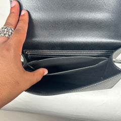 Alexander McQueen Black Jeweled Spike Skull Shoulder Bag