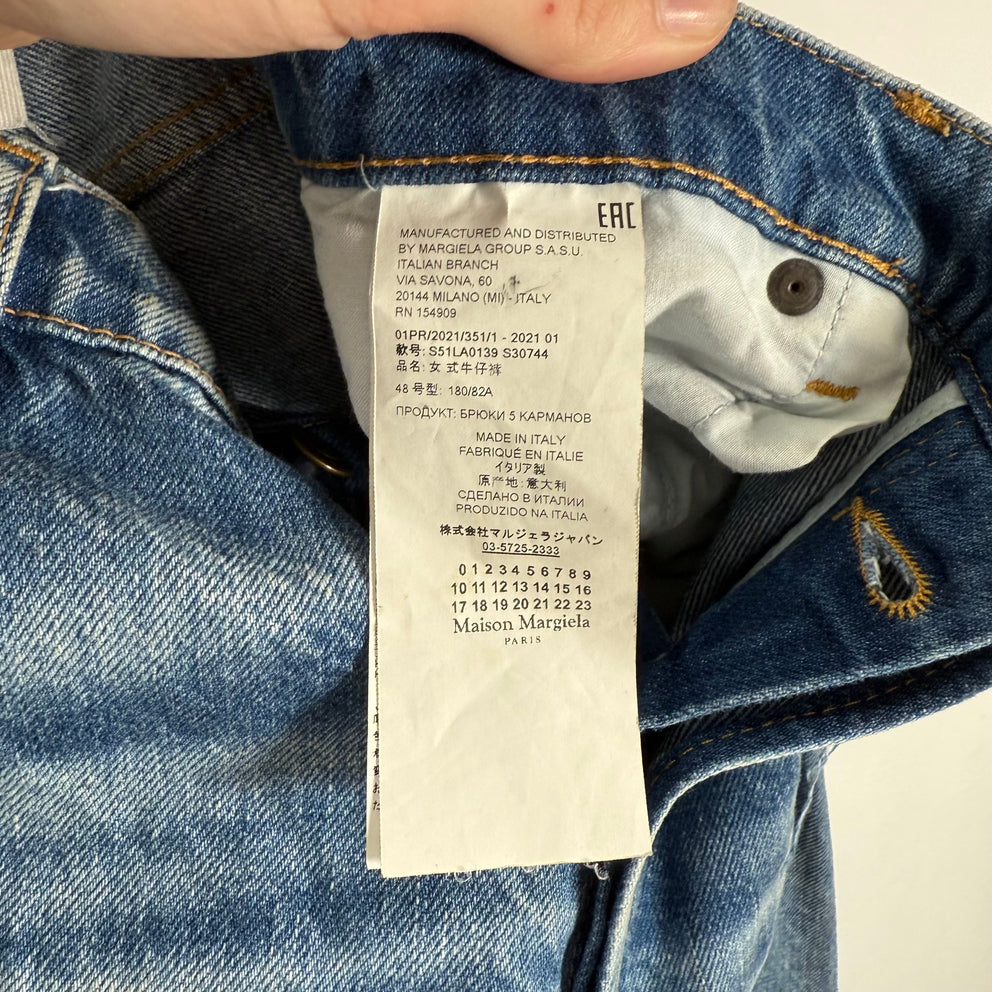 Maison Margiela Distressed Pleat Jeans Size 34