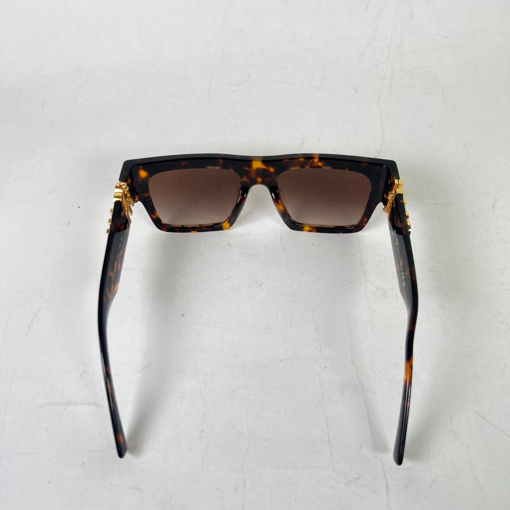 Miu Miu Tortoiseshell Square Frame Sunglasses