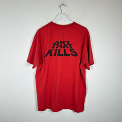 Gallery Dept Red "Art That Kills" T-shirt Size L
