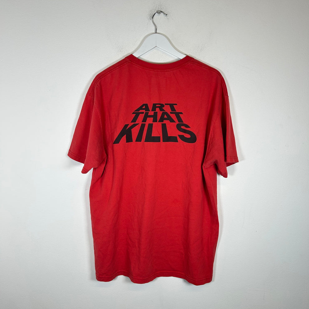 Gallery Dept Red "Art That Kills" T-shirt Size L