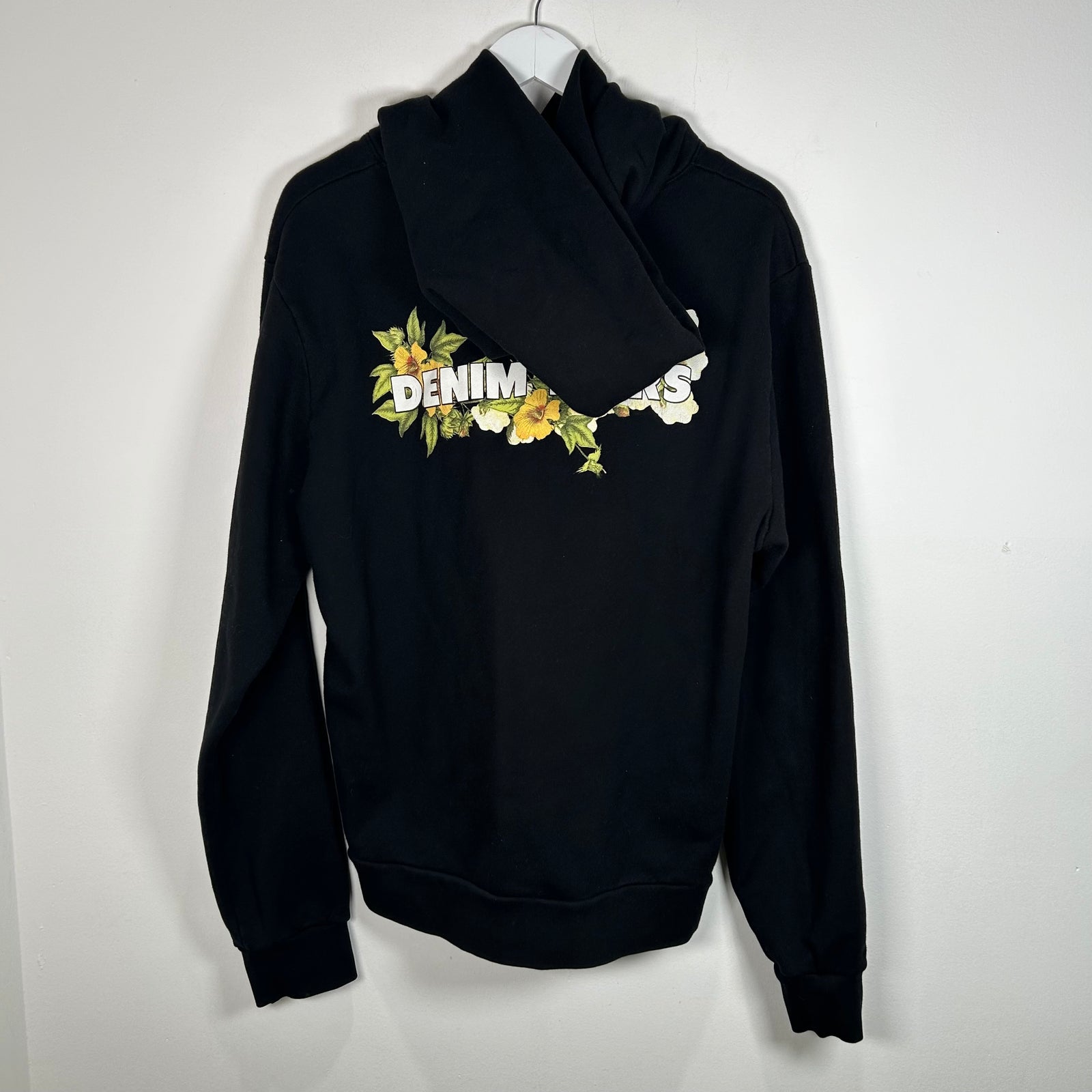 Denim Tears Black Jesus Logo Hoodie Size M