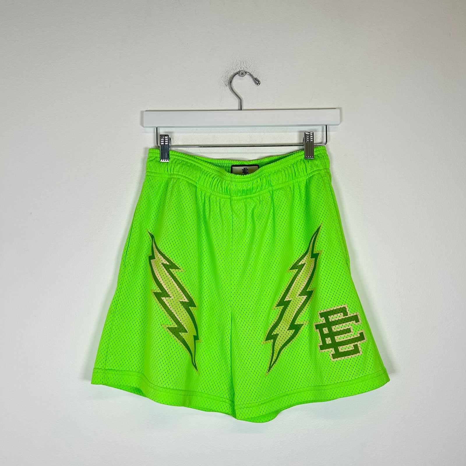Eric Emmanuel Bright Green Shorts Size M