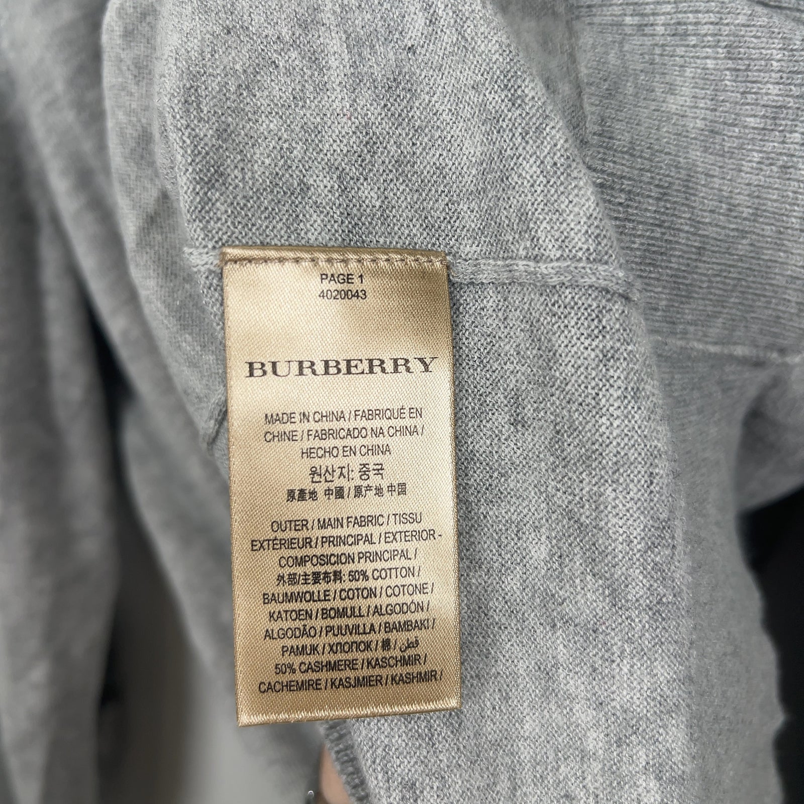 Burberry Cashmere Elbow Patch Sweater