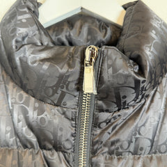 Dior Dark Grey Oblique Puffer Vest Size 56