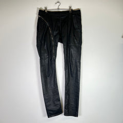 Rick Owens DRKSHDW SS15 Scrub Waxed Aircut Jeans