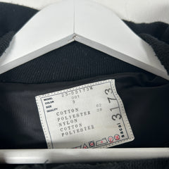 Sacai Black Hybrid Zipper Hoodie Size L