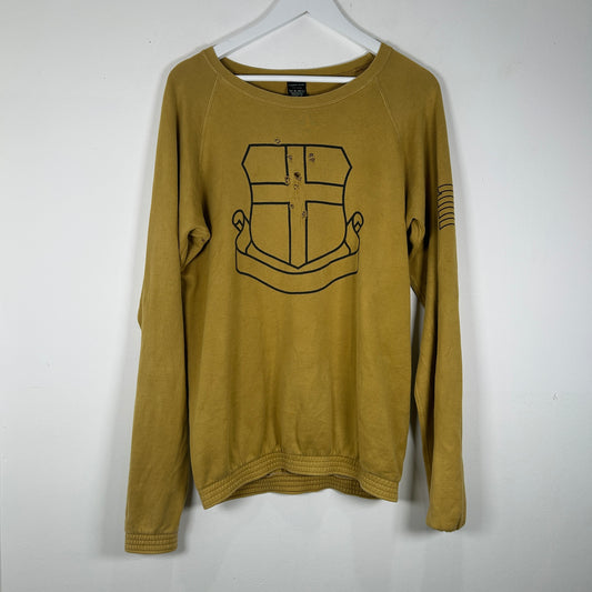 Number Nine Yellow Shield Crewneck Size 2