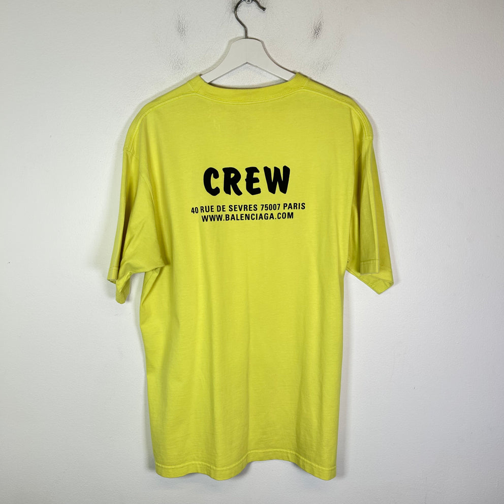 Balenciaga Neon Crew Logo T-Shirt