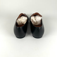 Celine Snakeskin Black Flat Loafers Size 40