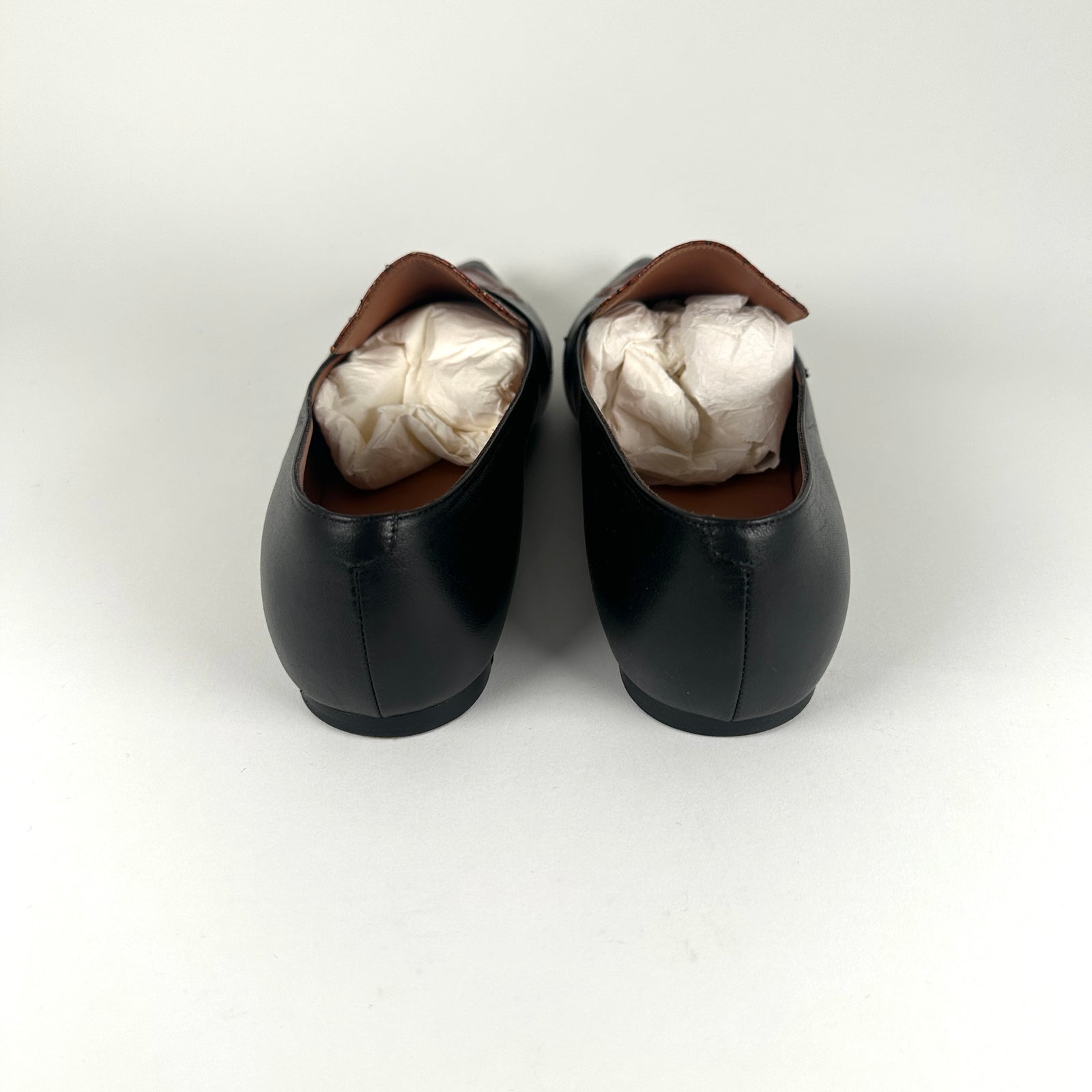 Celine Snakeskin Black Flat Loafers Size 40