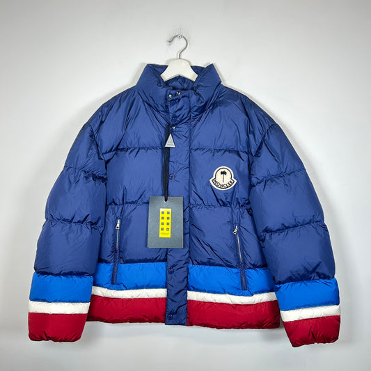 Moncler Genius x Palm Angels Navy/Red Denneny Down Jacket Size 4