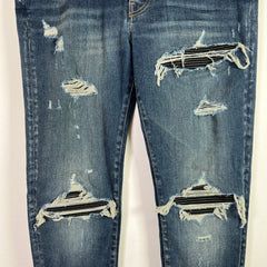 Amiri Deep Classic MX1 Black Patch Denim Jeans