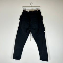 Rick Owens Black Nylon Creatch Cargos Size M