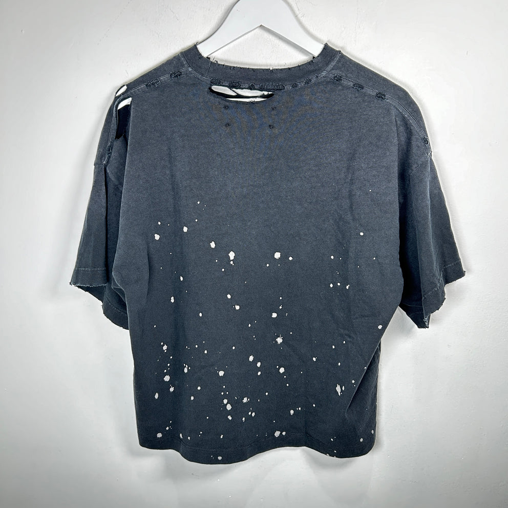 Satoshi Nakamoto Black Paint Splatter Logo T-Shirt Size XS