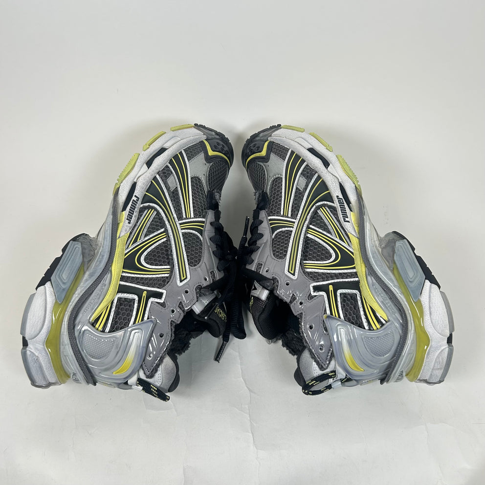 Balenciaga Grey/Yellow Runner Size 42