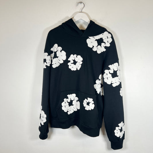 Denim Tears Black Wreath Hoodie Size L