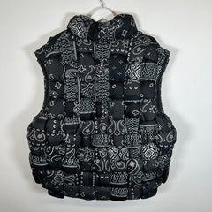 Kapital Black Bandana Kneel Vest Size 3