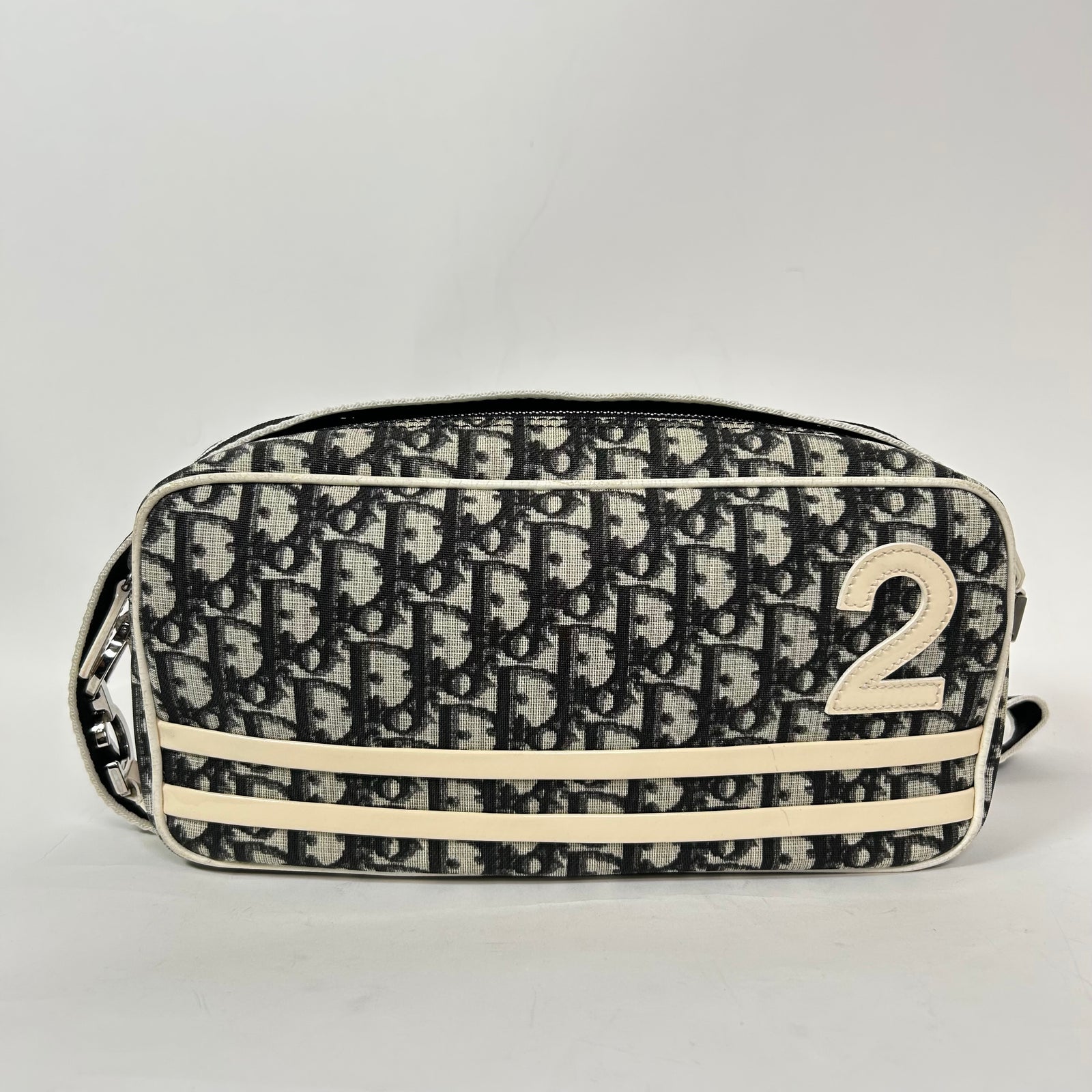 Christian Dior Vintage Diorissimo Canvas Trotter 2 Crossbody Bag
