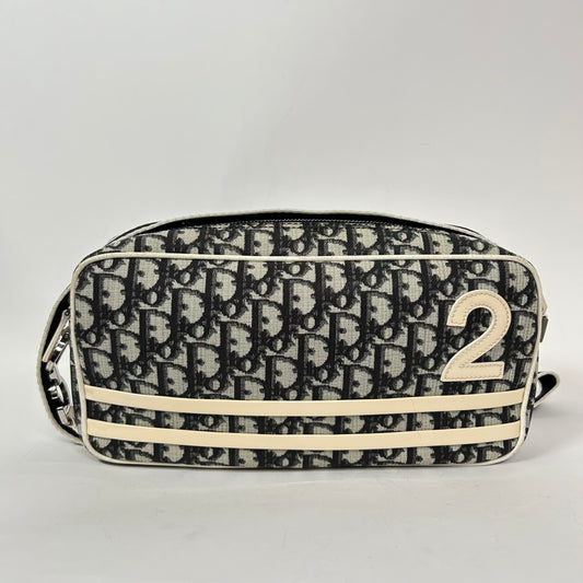 Christian Dior Vintage Diorissimo Canvas Trotter 2 Crossbody Bag