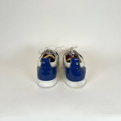Christian Louboutin Aztec Embossed Print Leather Lowtop Sneakers