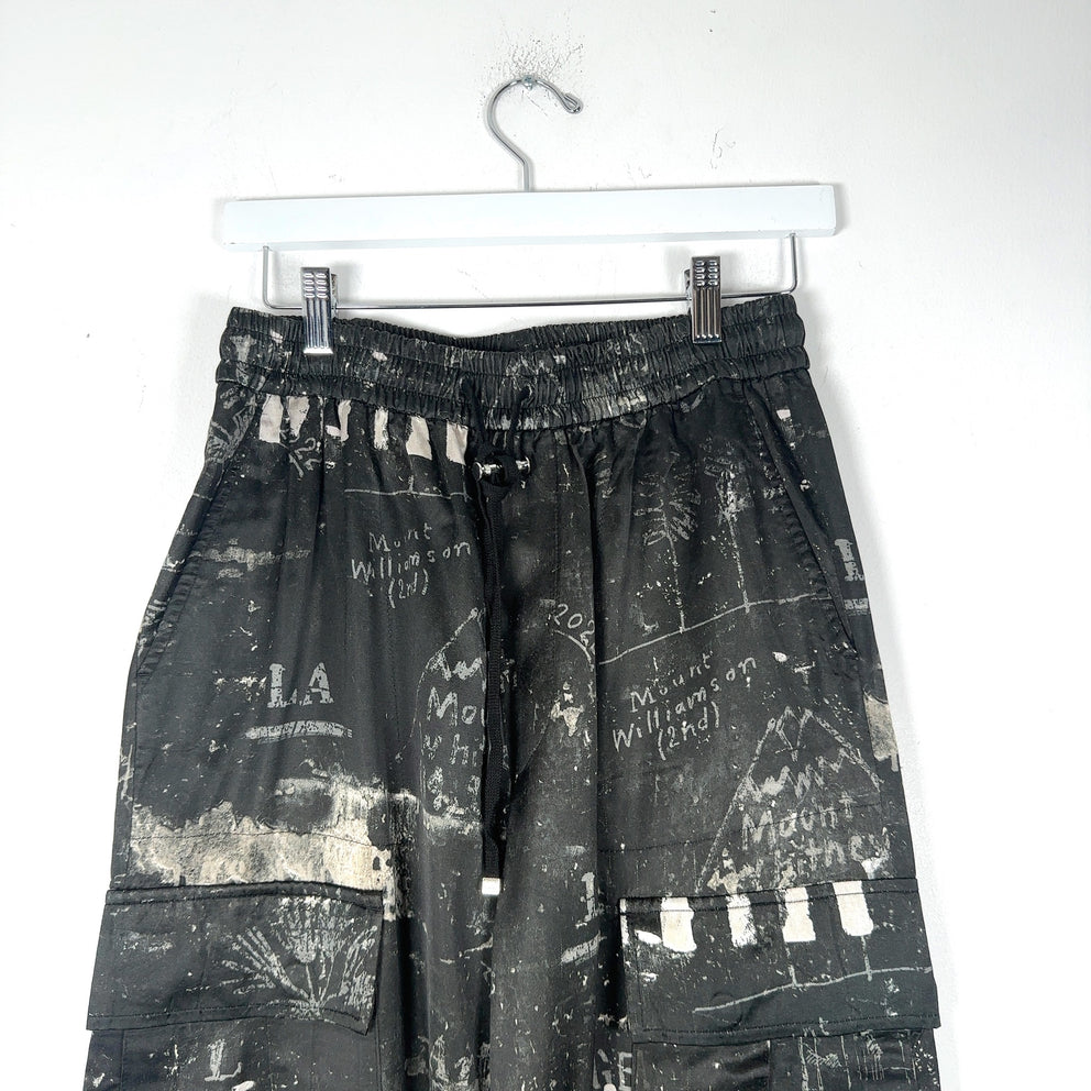 Amiri Army Stencil Silk Pants