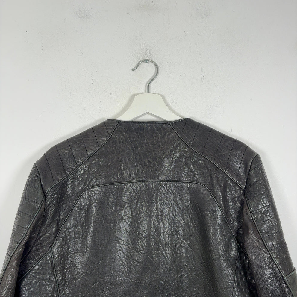 Balmain x HM AW15 Double Zip Leather Biker Jacket