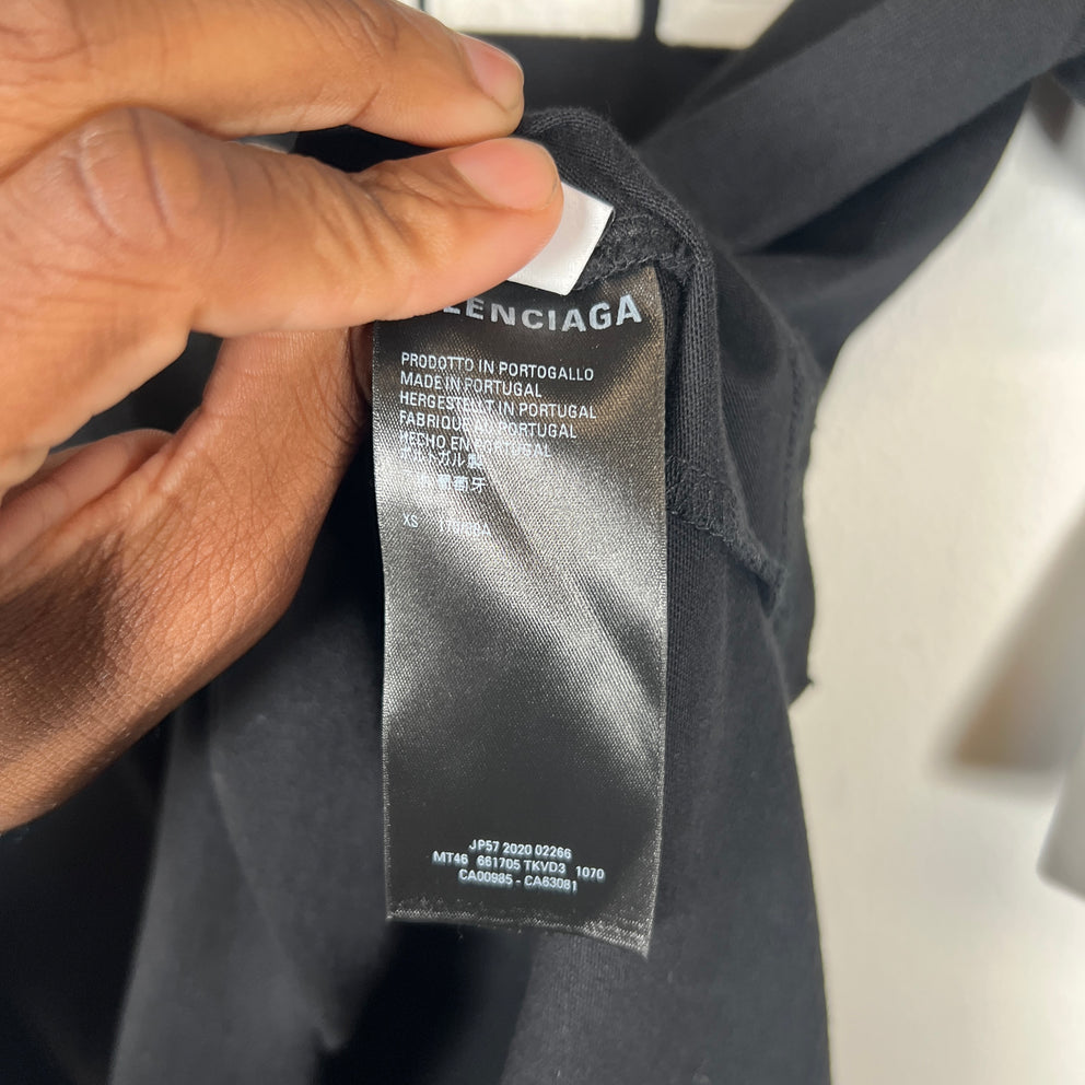 Balenciaga Black 'Free' T-Shirt Size XS