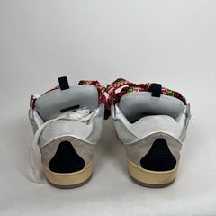 Lanvin White Leather Curb Sneaker Size 43