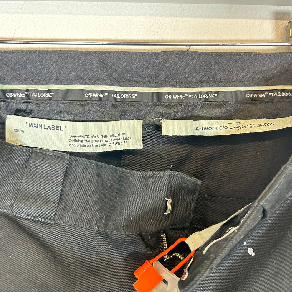 Off-White x Futura Black Alien Carpenter Pants Size 30