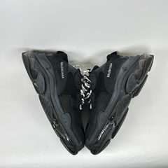 Balenciaga Black/Black Triple S Sneaker Size 10