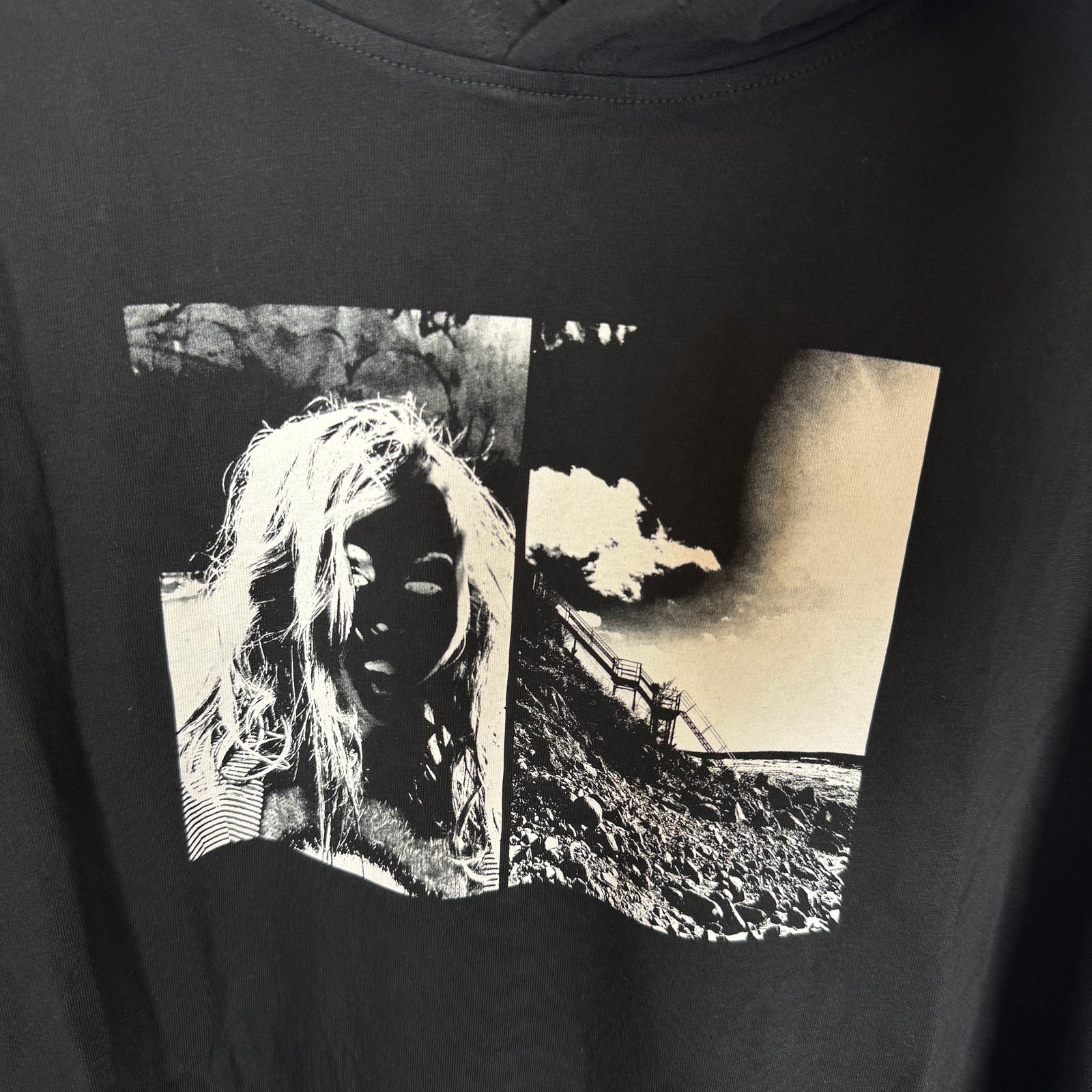Alyx Black Printed Image Light Hoodie Size L