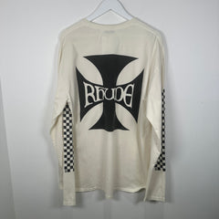 Rhude Iron Cross Checkered Longsleeve Size M