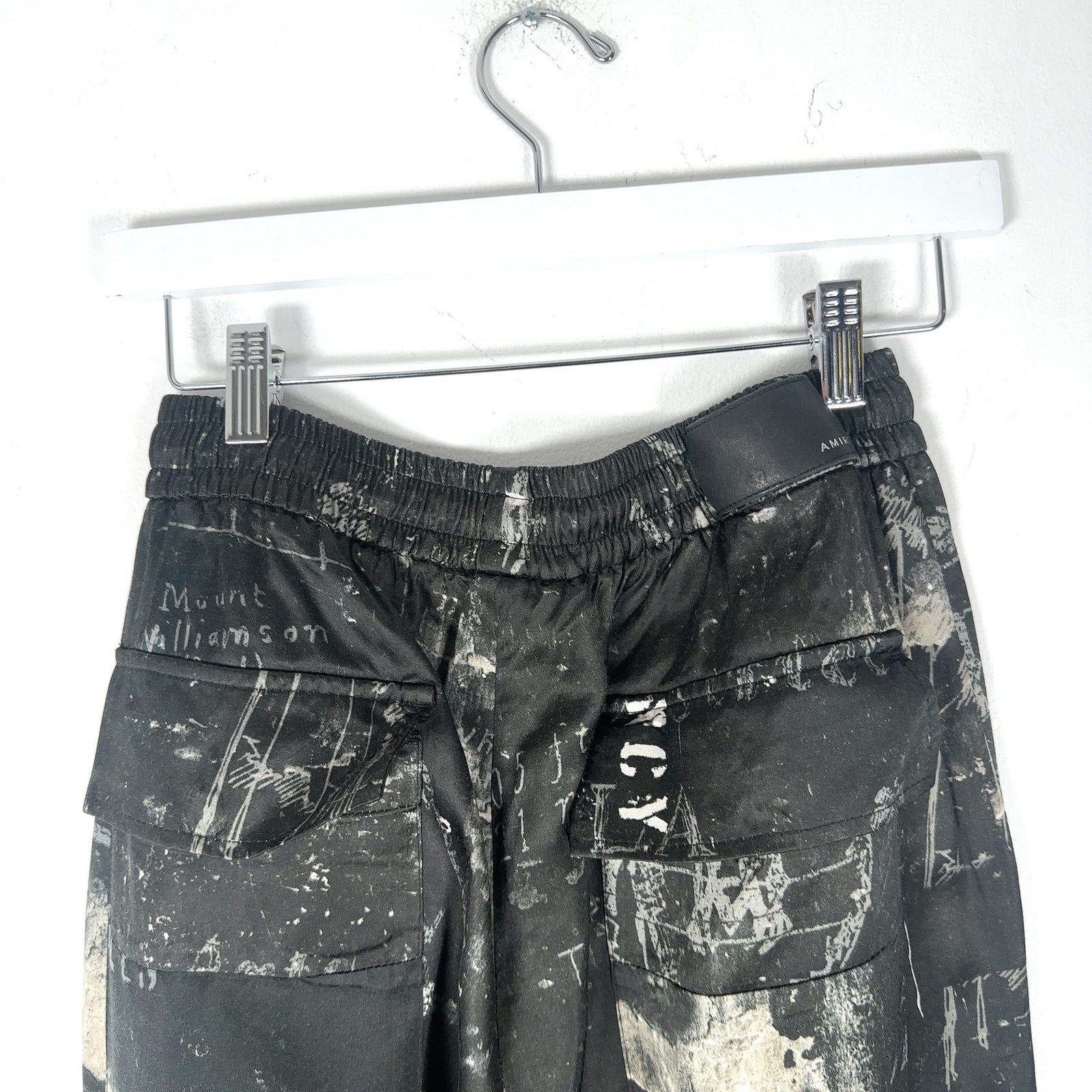 Amiri Army Stencil Silk Pants