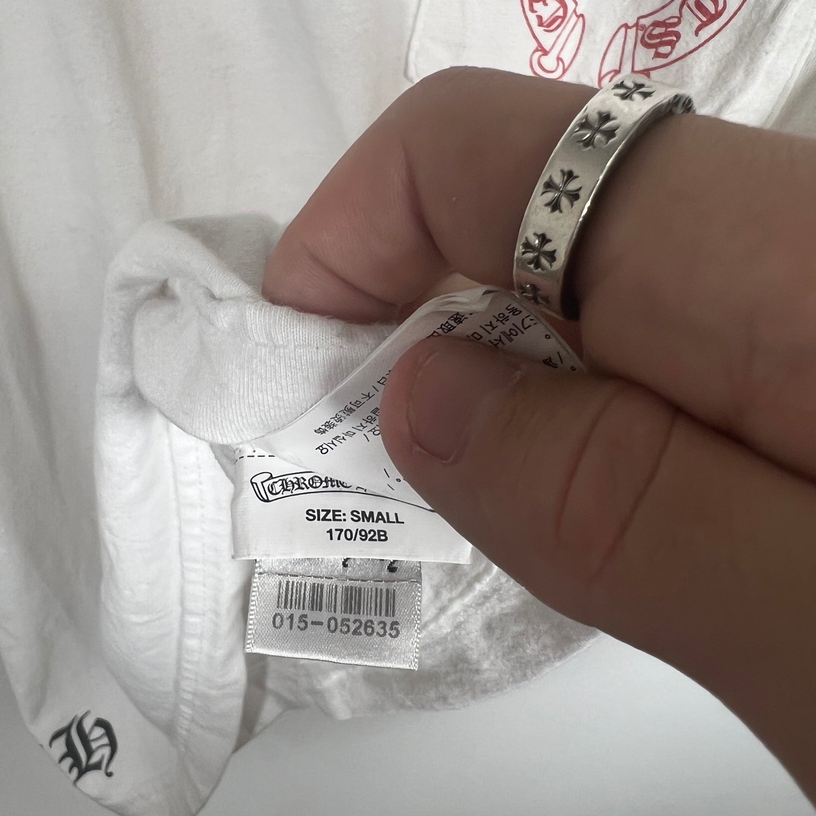 Chrome Hearts Red Logo T-Shirt Size S