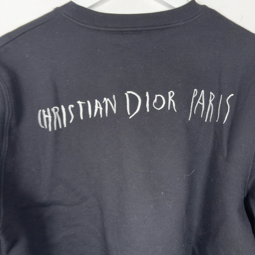 Dior x Raymond Pettibond Logo Crewneck Sweatshirt