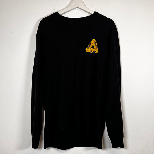 Palace Black Smoking Skull LS Tee Size M