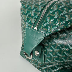 Goyard Goyardine Green Boeing 55 Travel Duffle Bag