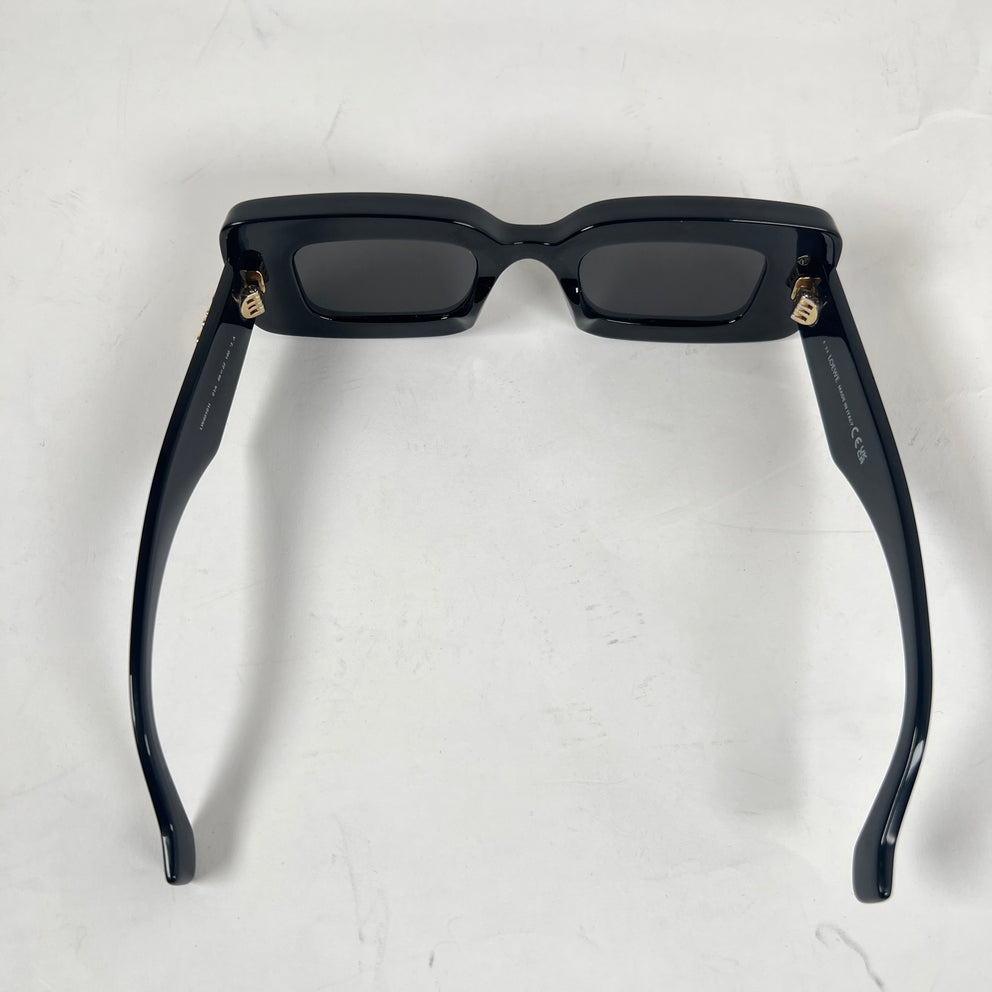 Loewe Black Anagram Rectangular Sunglasses
