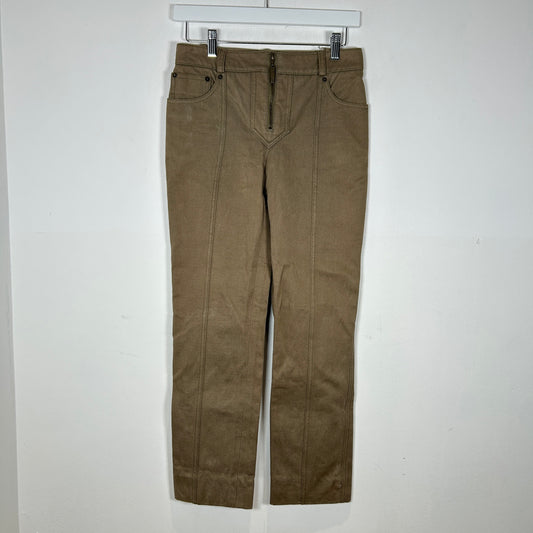 Louis Vuitton Khaki Vintage Pants Size 26