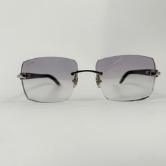 Cartier C Frame Dark Buffalo Horn Glasses